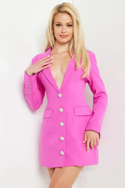 Jovani 24619 Short Beaded Cocktail Dress In Pink