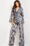 Jovani 25805 Long Two Piece Formal Pant Suit In Multi