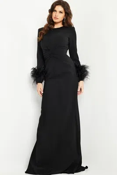 Pre-owned Jovani 25898 Evening Dress Lowest Price Guarantee Authentic In Black
