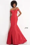 Jovani 3245 Prom Long Formal Fitted Mermaid Dress In Red