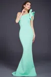 Jovani 32602 Long Mermaid Formal Prom Dress In Green