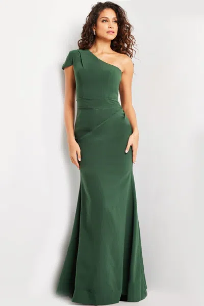 Jovani 36699 Long Fitted Formal Evening Dress In Green