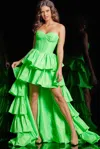 Jovani 36983 High Low Formal Prom Dress In Green