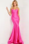 Jovani 37006 Formal Long Mermaid Fit Prom Dress In Pink