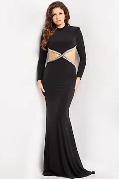 Pre-owned Jovani 37037 Evening Dress Lowest Price Guarantee Authentic In Black