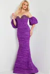 Jovani 37072 Long Formal Prom Evening Dress In Purple