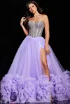 Jovani 37199 Long Formal Prom Ball Gown In Purple