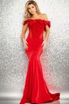 Jovani 37225 Long Formal Prom Dress In Red