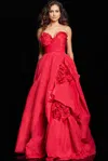 Jovani 37266 Long Formal Prom Ball Gown In Red