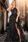 Jovani 37630 Long Formal Evening Prom Ballgown In Black