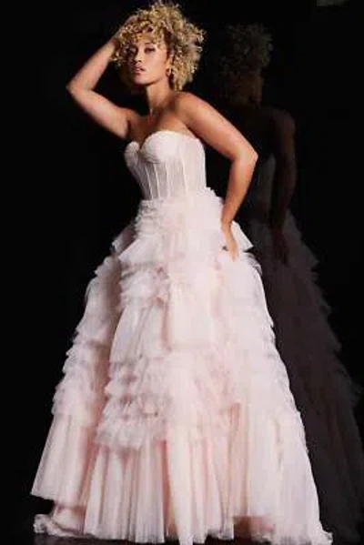 Pre-owned Jovani 38540 Evening Dress Lowest Price Guarantee Authentic In Black