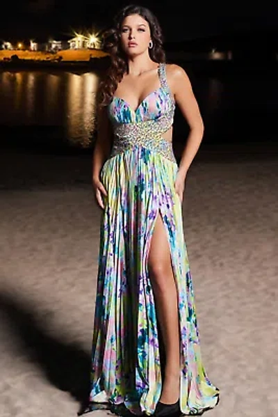 Pre-owned Jovani 38733 Evening Dress Lowest Price Guarantee Authentic In Print