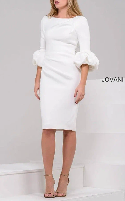 Jovani 39738 Short Mother Of The Bride Dress In White