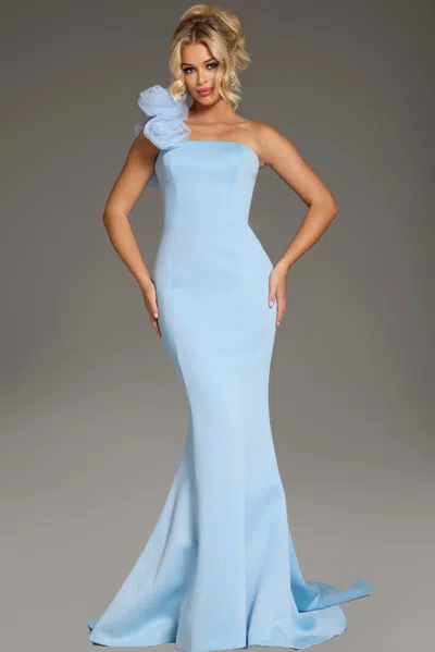 Jovani 40201 Prom Long Formal Mermaid Evening Dress In Blue