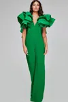 Jovani 40291 Long Formal Ruffle Jumpsuit In Multi
