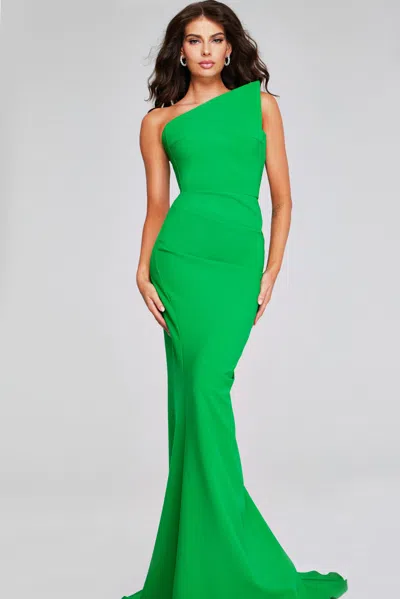 Jovani 40301 Long Mermaid Fit Formal Evening Prom Dress In Green