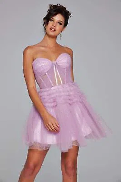 Pre-owned Jovani 40467 Evening Dress Lowest Price Guarantee Authentic In Lilac