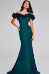 Jovani 40595 Long Formal Mermaid Evening Dress In Green