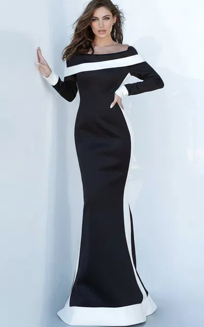 Jovani 4062 Long Sleeve Formal Dress In Multi