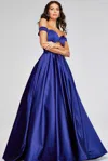 Jovani 40787 A Line Formal Long Ball Gown Pocket Prom Dress In Purple