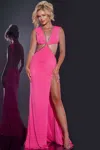 Jovani 42675 Prom Long Beaded Fitted Formal Dress In Pink