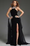 Jovani 43696 Long Fitted Formal Evening Prom Dress In Black