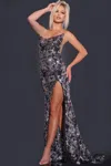 Jovani 44116 Long Formal Sequin Embellished Prom Dress In Black