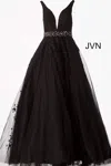 Jovani 68258 Long Black Prom Ball Gown Formal Dress In Black