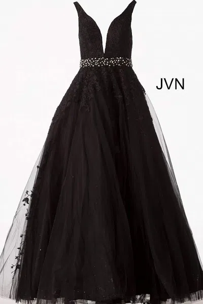 Jovani 68258 Long Black Prom Ball Gown Formal Dress