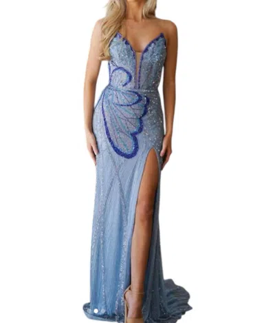 Jovani Angelina Prom Dress In Blue