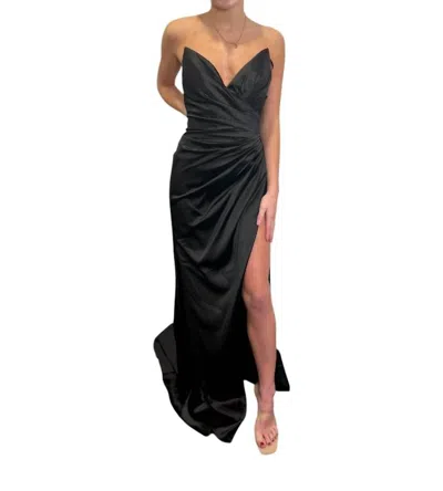 Jovani Averi Long Formal Prom Dress Gown In Black