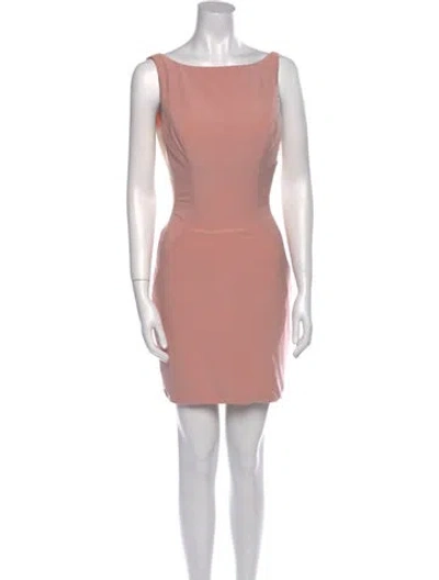 Pre-owned Jovani Bateau Neckline Mini Dress In Multi