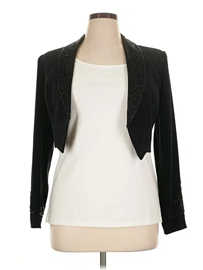 Pre-owned Jovani Blazer Jacket In Black
