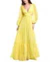 Jovani Chiffon Gown In Yellow