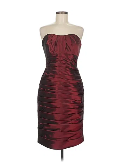 Pre-owned Jovani Cocktail Dress In Burgundy