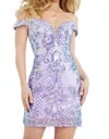 JOVANI COCKTAIL DRESS IN LILAC