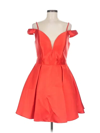 Pre-owned Jovani Cocktail Dress In Red