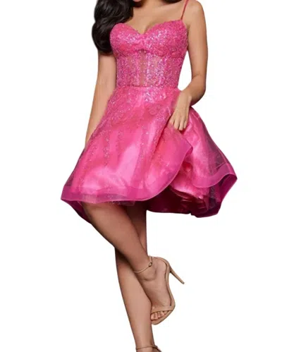 Jovani Cocktail Mini Dress In Pink