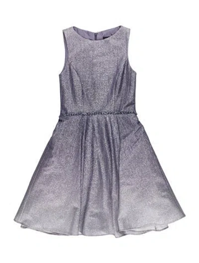 Pre-owned Jovani Crew Neck Mini Dress In Blue