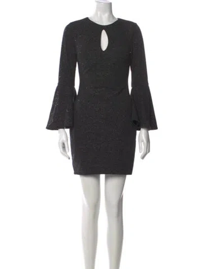 Pre-owned Jovani Crew Neck Mini Dress In Green