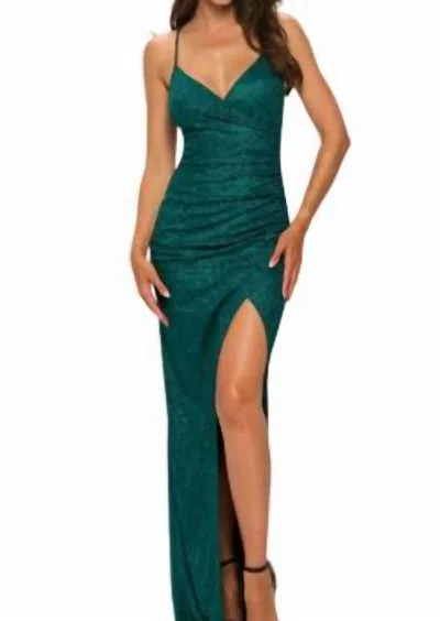 Jovani Dark Green Prom Gown