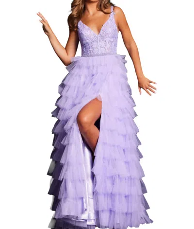 Jovani Embellished Bodice Formal Ballgown In Lilac In Purple