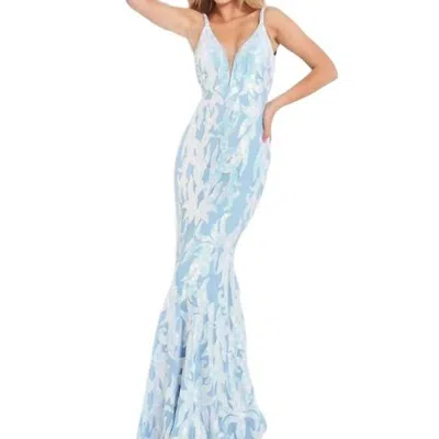 Jovani Emproided Sequins In Lt. Blue