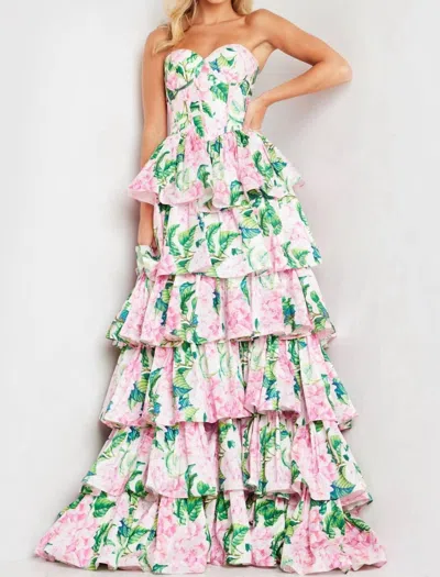 Jovani Fiona Gown In Floral Print