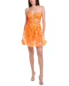 Jovani Fit & Flare Cocktail Dress In Orange