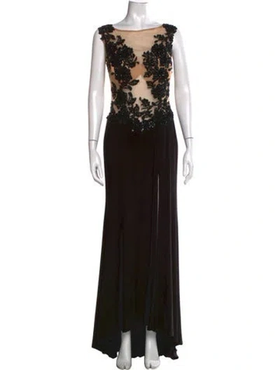 Pre-owned Jovani Floral Print Long Dress