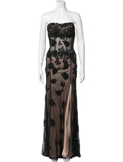 Pre-owned Jovani Floral Print Long Dress In Multi