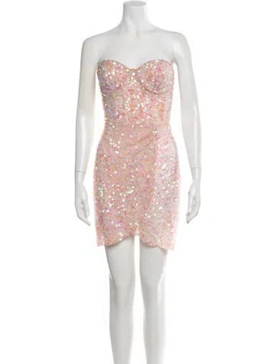 Pre-owned Jovani Floral Print Mini Dress