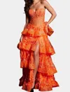 Jovani Gemma Gown In Orange