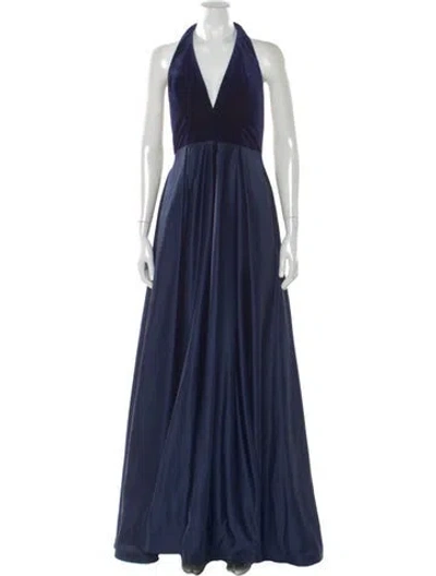 Pre-owned Jovani Halterneck Long Dress
